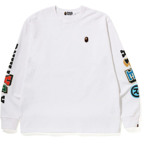 MULTI FONTS RELAXED FIT HEAVY WEIGHT L/S TEE MENS
