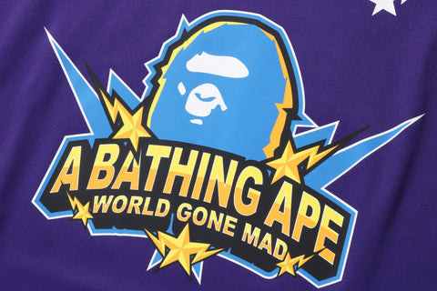 A BATHING APE TEAM LOGO RELAXED FIT L/S TEE MENS
