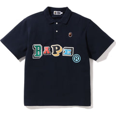 MULTI FONTS RELAXED FIT POLO MENS