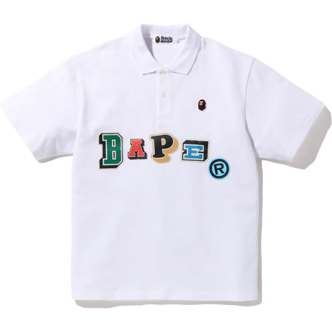 MULTI FONTS RELAXED FIT POLO MENS