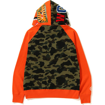 SHARK WIDE HALF ZIP PULLOVER HOODIE MENS