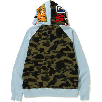 SHARK WIDE HALF ZIP PULLOVER HOODIE MENS