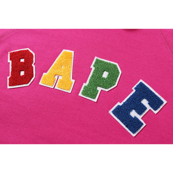 BAPE LETTERED WIDE PULLOVER HOODIE LADIES