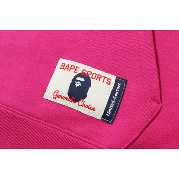 BAPE LETTERED WIDE PULLOVER HOODIE LADIES