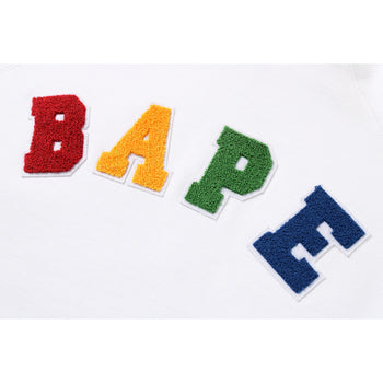 BAPE LETTERED WIDE PULLOVER HOODIE LADIES