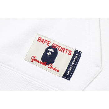 BAPE LETTERED WIDE PULLOVER HOODIE LADIES