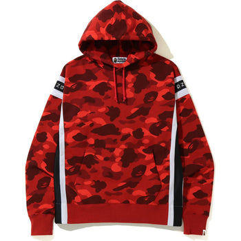 COLOR CAMO LOGO TAPE PULLOVER HOODIE MENS