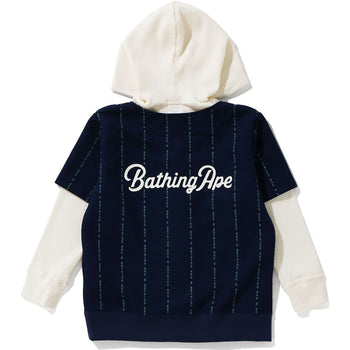 TEXT STRIPE PULLOVER HOODIE KIDS