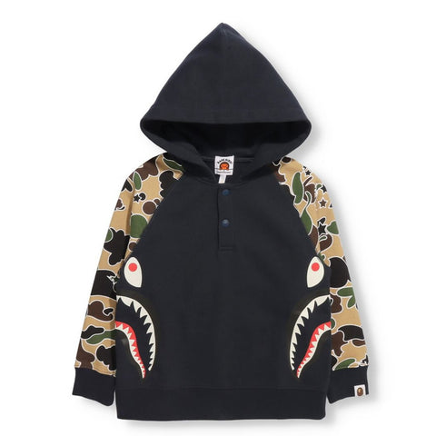 STA CAMO SIDE SHARK HALF ZIP HOODIE KIDS