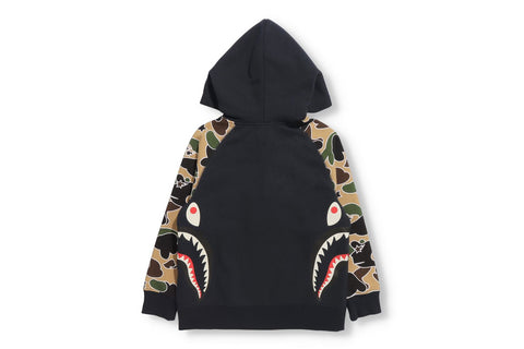STA CAMO SIDE SHARK HALF ZIP HOODIE KIDS