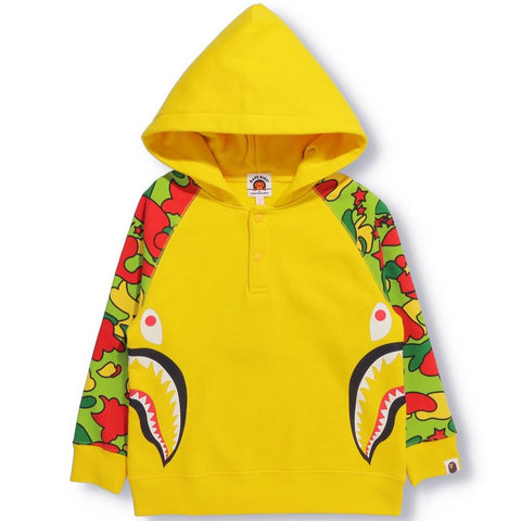 STA CAMO SIDE SHARK HALF ZIP HOODIE KIDS