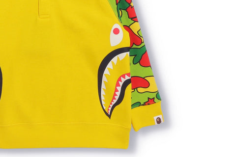 STA CAMO SIDE SHARK HALF ZIP HOODIE KIDS
