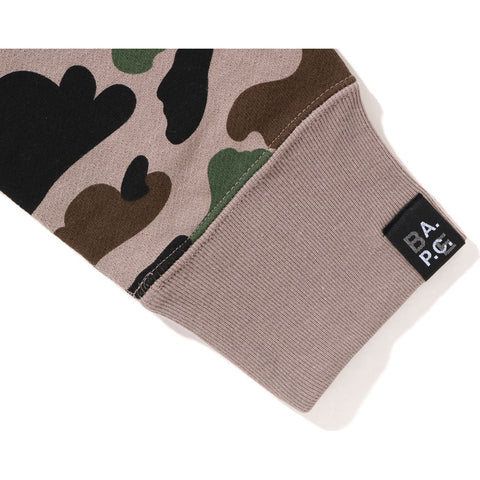 BAPE X A.P.C. CAMO WIDE PULLOVER HOODIE MENS