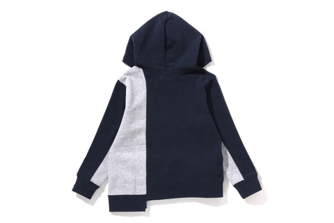 BAPE GINGHAM CHECK PATCH PULLOVER HOODIE KIDS