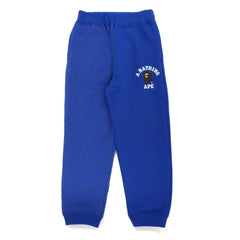 COLLEGE PRINT QUILTING SWEAT PANTS KIDS