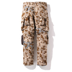 SAND CAMO MULTI POCKET WIDE FIT PANTS MENS