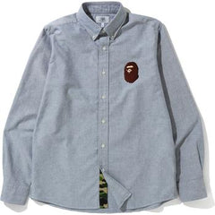 LARGE APE HEAD OXFORD BD SHIRT MENS