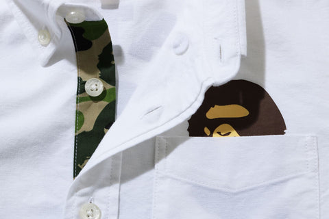 COLLEGE POCKET PRINT OXFORD BD SHIRT KIDS