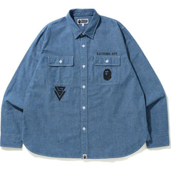CHAMBRAY RELAXED SHIRT MENS