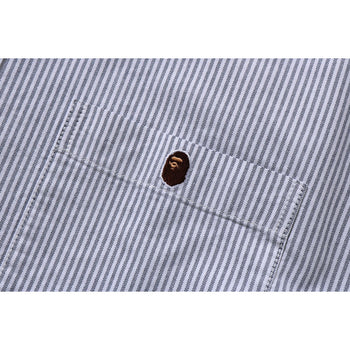 STRIPE ONE POINT LOOSE FIT SHIRT MENS