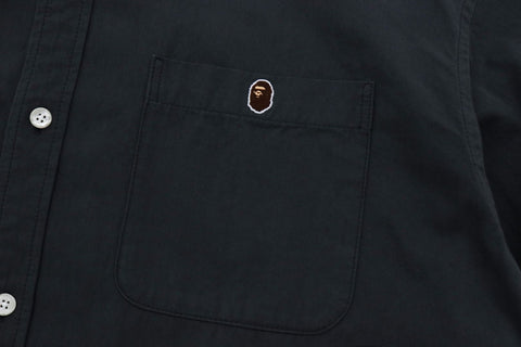 WASHED TWILL BIG APE HEAD LOOSE FIT SHIRT MENS