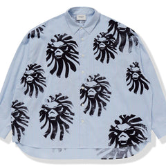 BAPE BLACK LOOSE FIT LOGO SHIRT MENS