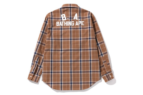B.A. CHECK OVERSIZED SHIRT LADIES