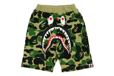 BIG ABC CAMO SHARK SWEAT SHORTS KIDS