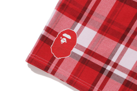 BAPE CHECK GIFT SWEAT SHORTS MENS