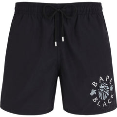 BAPE BLACK X VILEBREQUIN LOGO EMBORODERY SWIMMING SHORTS MENS