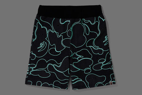 TEXT CODE CAMO SWEAT SHORTS MENS