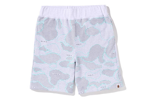 TEXT CODE CAMO SWEAT SHORTS MENS
