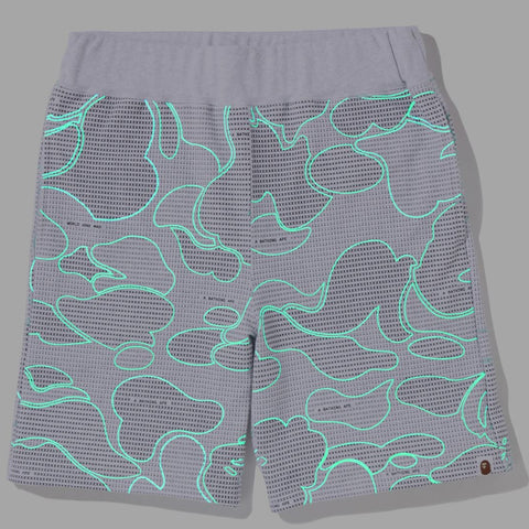 TEXT CODE CAMO SWEAT SHORTS MENS