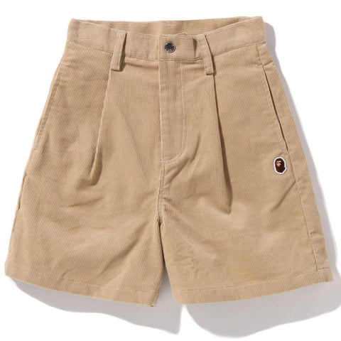 ONE POINT CORDUROY SHORTS LADIES