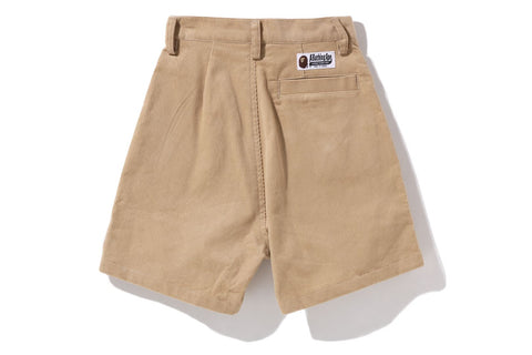 ONE POINT CORDUROY SHORTS LADIES