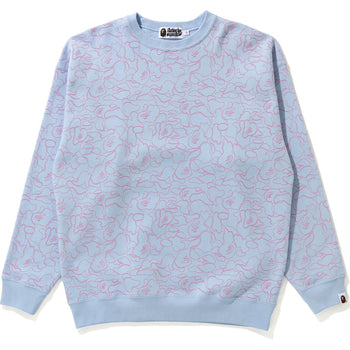 LINE CAMO OVERSIZED CREWNECK LADIES
