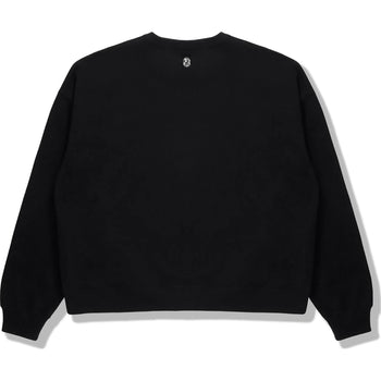 BAPE BLACK OVERSIZED CREWNECK MENS