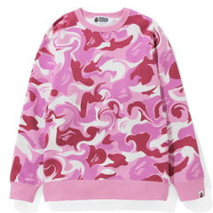 MARBLE CAMO OVERSIZED CREWNECK LADIES