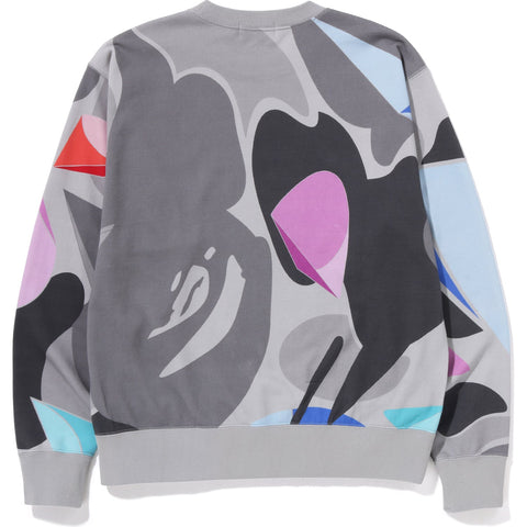 BAPE X LDG CAMO RELAXED FIT CREWNECK MENS