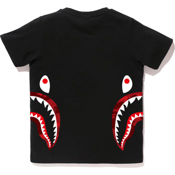 COLOR CAMO SIDE SHARK TEE LADIES