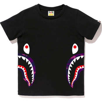 COLOR CAMO SIDE SHARK TEE LADIES