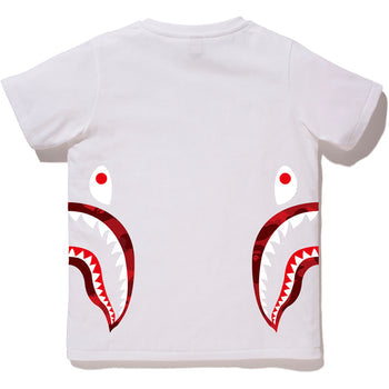 COLOR CAMO SIDE SHARK TEE LADIES