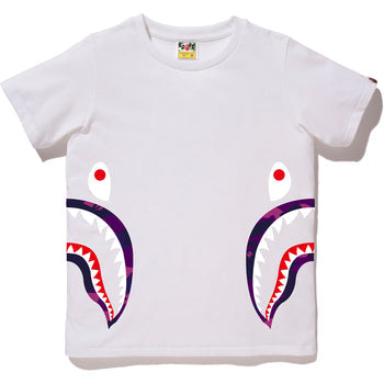 COLOR CAMO SIDE SHARK TEE LADIES