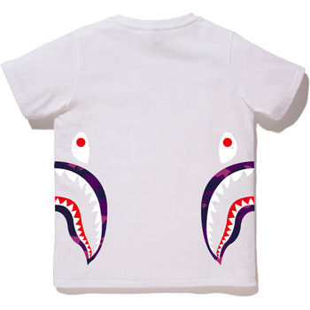 COLOR CAMO SIDE SHARK TEE LADIES