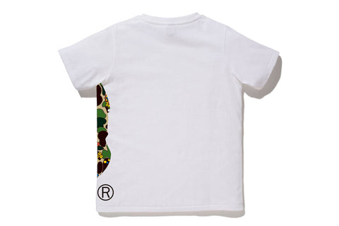 ABC FLOWER SIDE BIG APE HEAD TEE LADIES