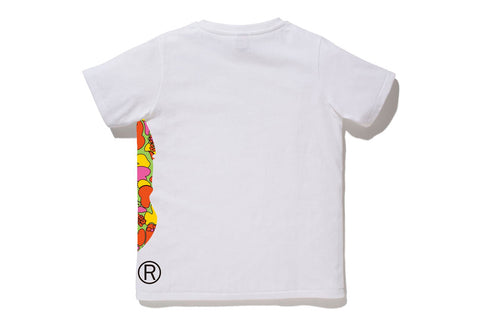ABC FLOWER SIDE BIG APE HEAD TEE LADIES
