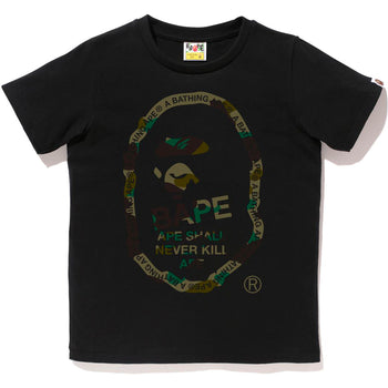 1ST CAMO TEXT APE HEAD TEE LADIES