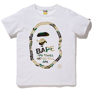 1ST CAMO TEXT APE HEAD TEE LADIES