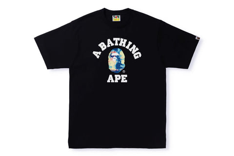 TIE DYE COLLEGE TEE MENS