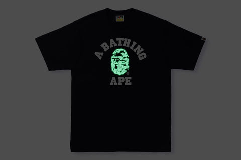 GLOW IN THE DARK CAMO COLLEGE TEE MENS